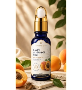 Kayisi Çeki̇rdeği̇ Yağı 10 ML - Doğal Bitkisel Bakım Yağı Saç Ve Cilt Bakımı İçin Aromaterapi Yağı