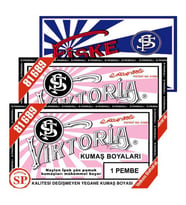 Viktoria Kumaş Boyası Pembe 2Pk+Fiske Sabitleme 1Pk