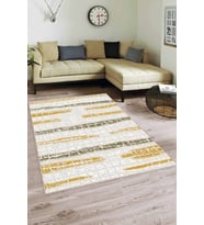 Yeşil Sarı Spor Kaymaz Taban Makinede Yıkanabilir Halı FL01 - 100 x 160 cm