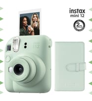Instax mini 12 Yeşil Fotoğraf Makinesi ve 96'lı Laporta Albüm Seti