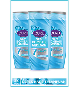 Duru  Kepekli Saçlar için Kepeğe Karşı Etkili Şampuan 3x400 Ml
