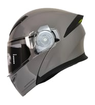 Motosiklet Çene Açılır Kask 22.06 Sertifika Güneş Vizörü Motor Kaskı Grey