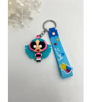Pembe Detaylı Sevimli Kız Anahtarlık