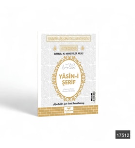 Furkan 17625 Çanta Boy 80 Sahife 3 lü Yasin Cüzü Beyaz Kabe Kapak Eko (50 Adet)