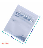 Kilitli Antistatik Poşet 13x18cm 100 Adet Şeffaf Su Toz Geçirmez Koruyucu Esd Metalize Torba