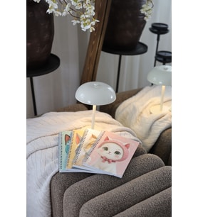 A5 (14x21cm) Kedi Serisi Spiralli Okul Defteri 80 yaprak 4'lü Set - Çizgili