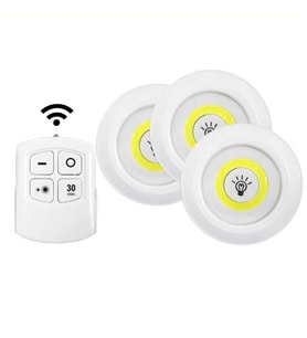 Kablosuz Uzaktan Kumandalı 3 lü Led Lamba Seti