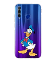 Huawei Honor 20 Lite  Kamera korumalı Kapak Donald Duck Tasarımlı  Şeffaf Kılıf