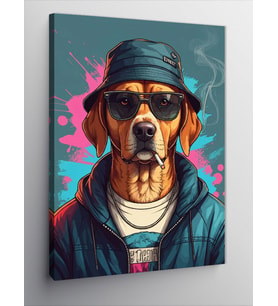 Kanvas Tablo Sokak Köpeğinin Karizması