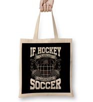 Funny Ice Hockey Because Murder Is Wrong Hockey Bez Çanta Uzun Saplı