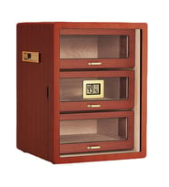 Falconetti Çekmeceli 3 Katlı Açık Kahverengi Sedir Humidor Puro Kutusu rc78akhv 
