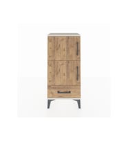 Arges Komodin 4 Raflı Tek Çekmeceli 2 Kapaklı 44x30x96 Aytaşı-Çam