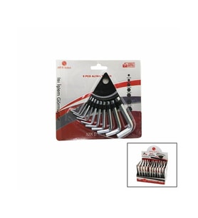 10 PARÇA  KARTLI ALYAN ANAHTAR TAKIM SETİ120MM-NO-1.5-10 (5343)