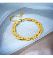 Örgü Gold Çelik Bileklik Sns400377