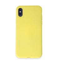 Apple İphone X Kılıf First Silikon - Sarı