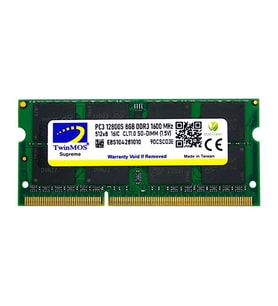 TWINMOS 8GB DDR3 1600 MHz NOTEBOOK RAM MDD38GB1600N 1.5volt