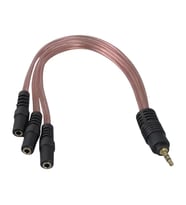 Pm-12283 3.5Mm Stereo 3X Dişi Çoklayıcı (3 Boğumlu - 20 Cm)