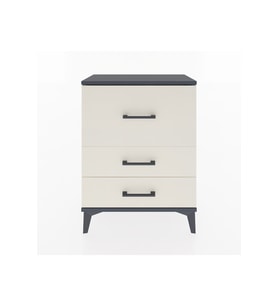 Arges Komodin 3 Çekmeceli 60x30x80 Antrasit-Aytaşı