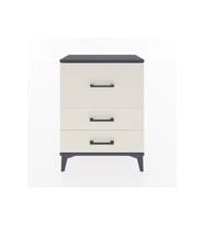 Arges Komodin 3 Çekmeceli 60x30x80 Antrasit-Aytaşı