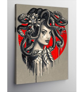 Kanvas Tablo Medusa