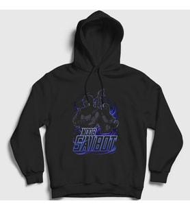 Presmono Unisex Siyah Noob Saibot Mortal Kombat Kapüşonlu Sweatshirt 147347tt
