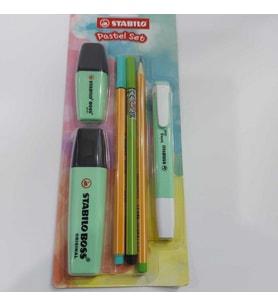 Stabilo Fosforlu Kalem Tek Renk Pastel Set 6 Lı Yeşil 70/116-6