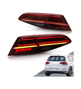 volkswagen golf 7 uyumlu 7.5 dizayn kırmızı kayar sinyal led stop