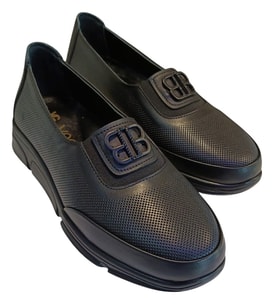 Voog 813 Kadın Hakiki Deri Comfort Casual Ayakkabı (Siyah)