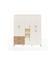 Kronos Dolap 12 Raflı 2 Çekmeceli Tek Askılı 220x59x243 Aytaşı-Aytaşı/Çam