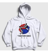 Presmono Unisex Beyaz Dwit Chagi Taekwondo Ufc Mma Tekvando Kapüşonlu Sweatshirt 496901tt