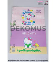 DEKOMUS İLE LİSANSLI HELLO KITTY "TEKLİ" RESİM DEFTERİ 17*24 CM 15 YAPRAK (Krem)