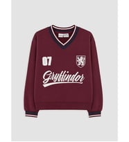 LCW Kids Bordo Harry Potter Baskılı Kız Çocuk Sweatshirt