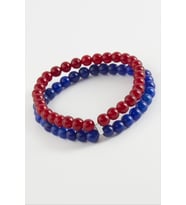 Taraftar Doğaltaş Bileklik 6 mm (Bordo)