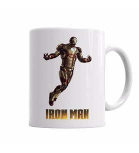 ironman flying    Kupa Bardak Porselen