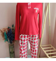 WooHoo Thermal Pijama Takımı-KIRMIZI