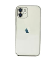 Apple İphone 12 Kılıf Razer Lensli Silikon - Gümüş