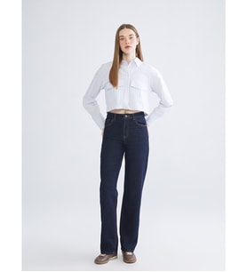 LCW Jeans İndigo Straight Fit Kadın Jean Pantolon