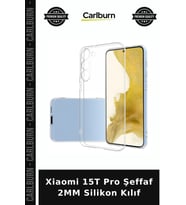Xiaomi 15T Pro Şeffaf 2MM Silikon Kılıf Koruyucu Kap Telefon Parçası Mobil Araç