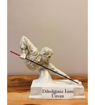 Kişiye Özel İsim Yazılabilir Bilardocu Heykeli 1. Sınıf Dekoratif Bilardo Biblosu & Masa Üstü Obje