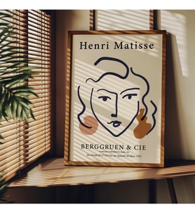 Tanıtım Matisse Çerçevesiz Poster, Modern Dekoratif Çerçevesiz Poster, Tablo, Matisse-6, 30 x 40