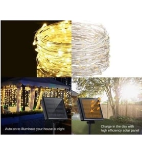 Solar Peri Led 20m 200 Led Gün Işığı