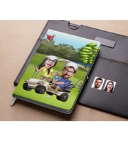 Bk Gift Kişiye Özel Sevgililer Karikatürlü Beyaz Defter-96 , Arkadaşa Hediye , Sevgiliye Hediye