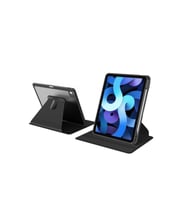 Apple iPad Air 10.9 2020 4.Nesil 360 Dönebilen Standlı Nayn Kılıf (Siyah)
