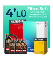 Filtron Citroen Jumpy 2.0 Dizel Filtre Bakım Seti Motul Motor Yağlı (2017-2024) 4 Lü