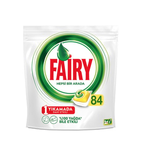 Fairy Hepsi Bir Arada Limon 84'lü Tablet