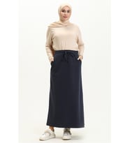 Beli Bağlamalı Cepli Spor Etek - 00152.015 - Lacivert