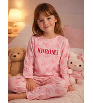Kuromi 6-9 Yaş Pijama Takımı - Pembe