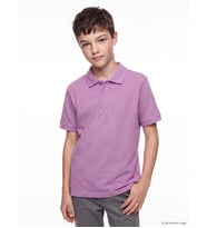 LCW Kids Mor Polo Yaka Erkek Çocuk Pike Tişört
