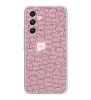 Samsung Galaxy A24 Uyumlu Cute Pink Pig Tasarımlı Şeffaf Telefon Kılıfı