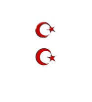 Arma Ayyıldız küçük 4 cm 2' li set / YACIY108 (Karışık)